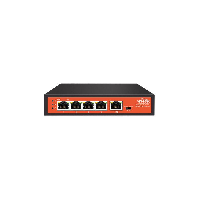 Extensor PoE / Entrada hasta 90 W / 4 puertos Gigabit PoE salida 8023 af/at / Extensor PoE hasta 250 m / No administrable