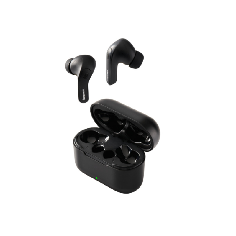 AUDIFONOS BLUETOOTH TIPO TRUE WIRELESS IN-EAR PANASONIC RZ-B310WDE-K, COLOR NEGRO, FUNCION MANOS LIBRES/MICROFONO, CANCELACION DE RUIDO ACTIVA, RESISTENCIA IPX4, 5 HORAS DE REPRODUCCION CONTINUA,