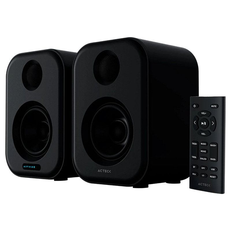 BOCINA ACTECK DYNAMIC EXACT BS650 / BLUETOOTH PARA ESCRITORIO / BLUETOOTH 5.0, AUX 3.5 MM Y USB / 50 W / PANTALLA LED / CONTROL REMOTO / NEGRA / AC-935890 image 3