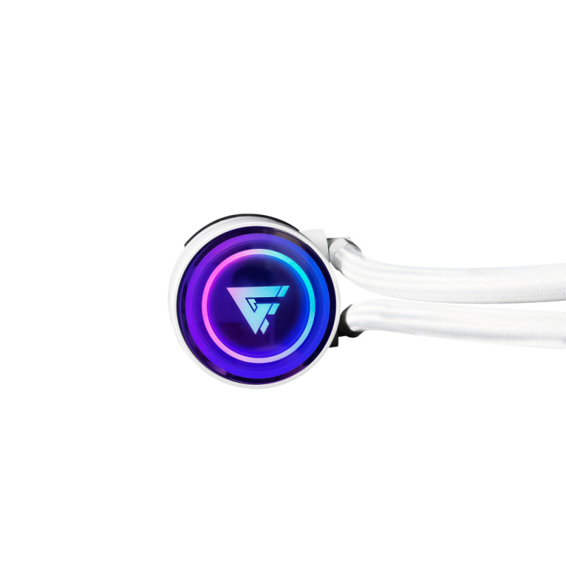 Game Factor LQG700-WH sistema de refrigeración de computadora Procesador Refrigerador de líquidos todo en uno 12 cm Blanco image 6