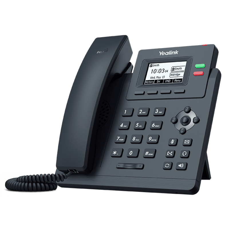 Teléfono IP Empresarial Yealink SIPT31G con 2 Líneas SIP y Doble Puerto Gigabit Ethernet