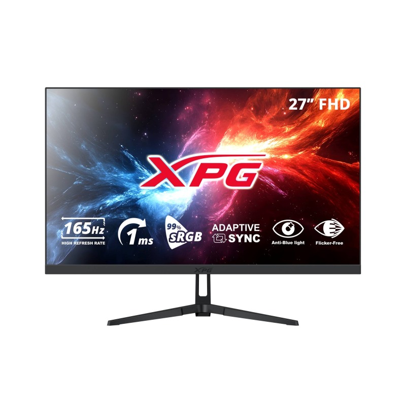 MONITOR ADATA XPG RIFT R27F6 PLANO 27 PULGADAS IN IPS 1920X1080FHD 165HZ 1MS NEGRO (RIFT R27F6 BKCMX)
