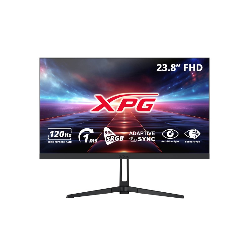 MONITOR ADATA XPG RIFT R24F2 PLANO 23.8 PULGADAS IN IPS 1920X1080FHD 120HZ 1MS NEGRO (RIFT R24F2 BKCMX)