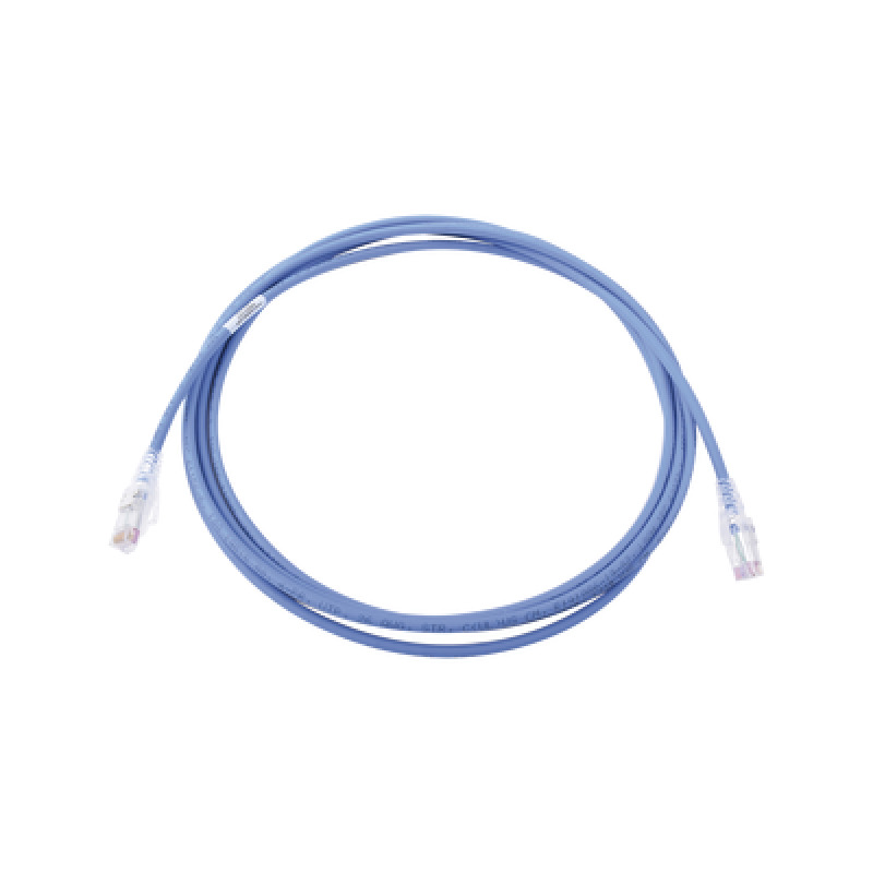 Patch Cord MC6 Modular Cat6 UTP CM/LS0H 10ft Color Azul Versión Bulk Sin Empaque Individual