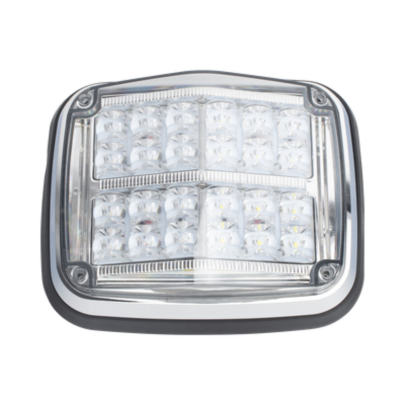 Luz de advertencia de 8 X 6 Color Rojo / Claro SAE IP67 Ideal para Ambulancias