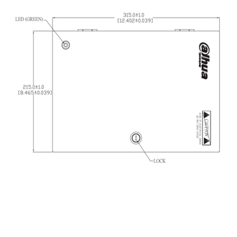 DAHUA DH-PFM343-19CH - Fuente de Poder de 12 Vcc 20 Ampers/ Con Distribuidor para 19  Camaras/  Fusibles Intercambiables/ Voltaje de Entrada de 90 a 264 Vac/ Gabinete Metalico con Cerradura/ Protección contra Descargas/ image 5