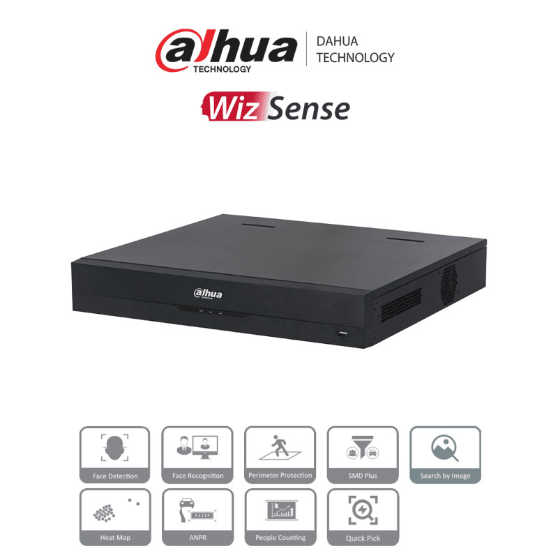 DAHUA DHI-NVR4432-16P-EI -  NVR de 8 Megapíxeles/ 4K WizSense/ 32 Canales IP/ 16 Puertos PoE/ 4 Bahías de Discos Duros/ Smart H.265+/ 1 Canal de Reconocimiento Facial/ SMD Plus/ Rendimiento de 256 Mbps/ Quick Pick/ #LoNuevo  image 2