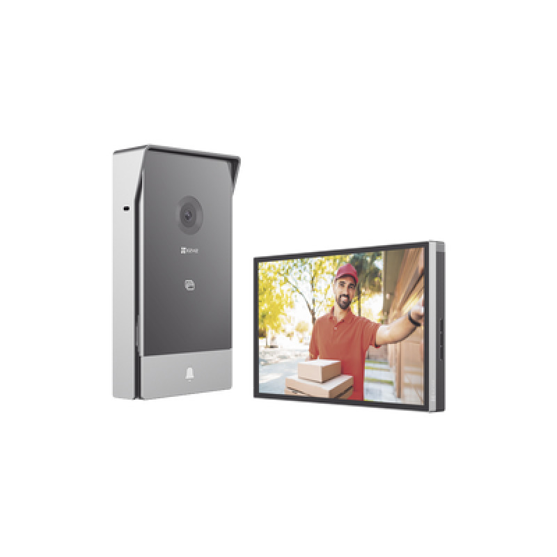 Videoportero IP Conexión a 2 Hilos / Con Monitor WiFi para Interior / Frente de Calle  IP65 Uso En Exterior Debe Tener Protección / Cámara 3 Megapíxel / Llamada a la App / Apertura remota  / Soporta 2 Puertas / Ranura para Mic image 2