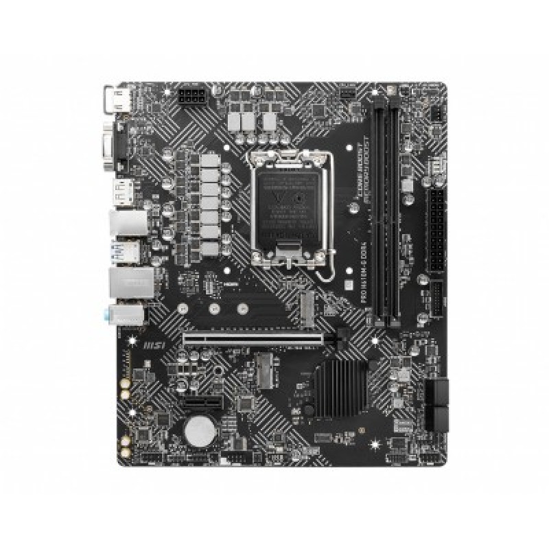 MB MSI H610 INTEL S-1700 12A GEN/2XDDR4 3200MHZ/PCIE 4.0/HDMI/DVI/DP/2XUSB 3.2/M.2/MICRO ATX/GAMA BASICA image 2