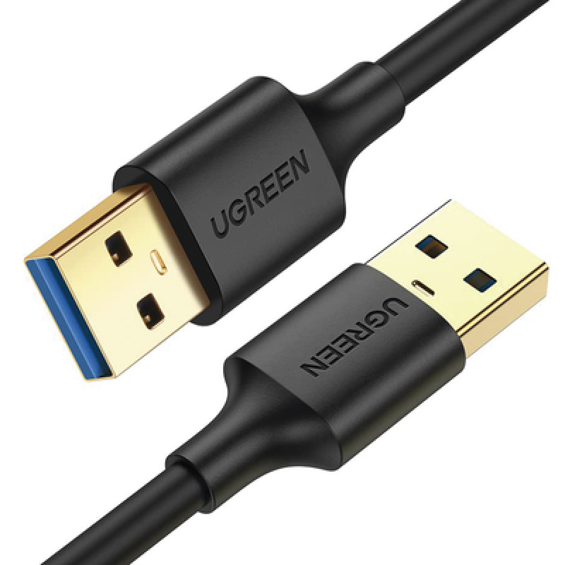 Cable USBA 30 a  USBA 30 / 3 Metros / Macho a Macho / Conector Niquelado / Núcleo de Cobre Estañado / Blindaje Múltiple / Velocidad 5Gbps / No Requiere Controlador / Compatible con USB 20 Y USB 11