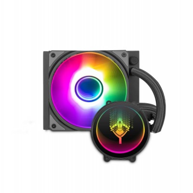 VENTILADOR P/CPU YEYIAN (YTS-120SL-01) 120MM,1*FAN 120MM,RGB BOMBA Y VENT., ENFRIAMIENTO LIQUIDO