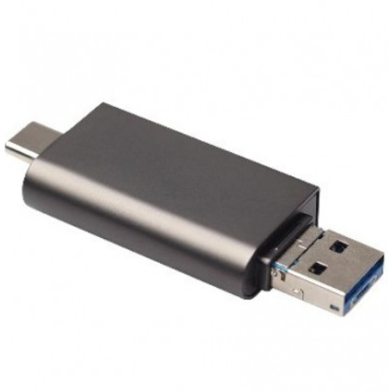 BRobotix 6006085 lector de tarjeta USB 2.0 Type-A/Type-C Negro
