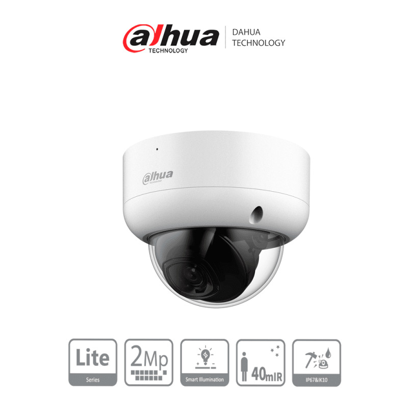 DAHUA HAC-HDBW1200EA Cámara Domo de 2 Megapíxeles Antivandálica/ 1080p/ Lente 2.8 mm/ 115 Grados de Apertura/ IR de 30 Metros/ Protección IK10/ Uso Exterior IP67/ Soporta: HDCVI/TVI/AHD y CVBS/  image 2