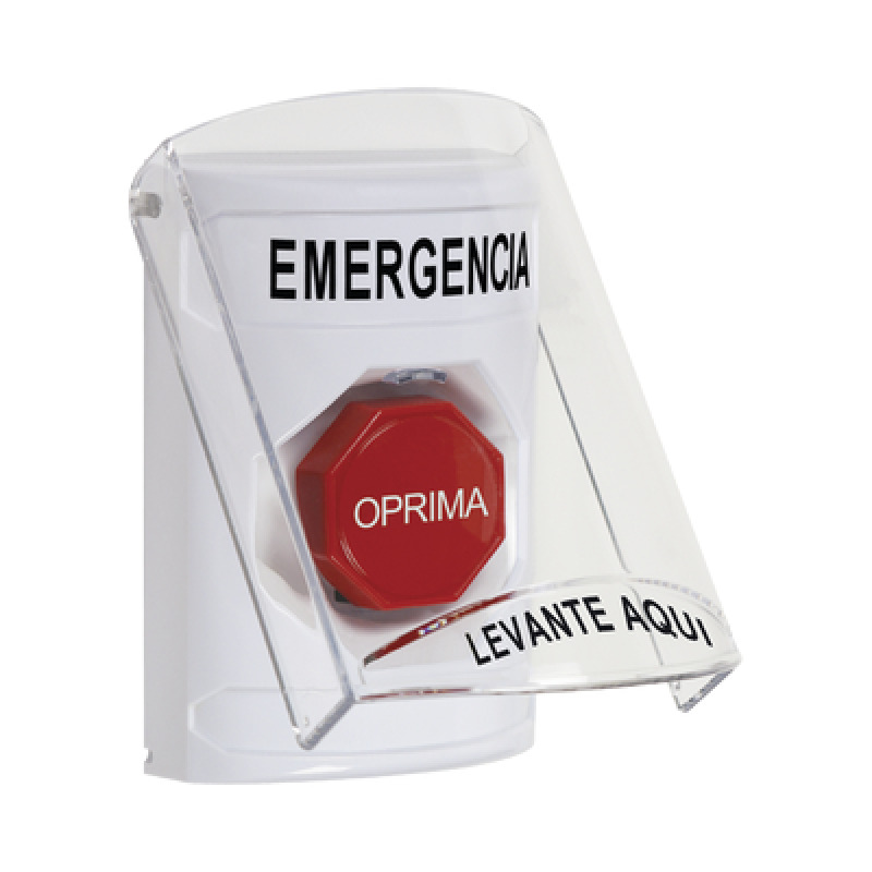 Botón Multipropósito Emergencia Reset Con Llave Español Tapa De Policarbonato 2 Relevadores forma C Interior image 3