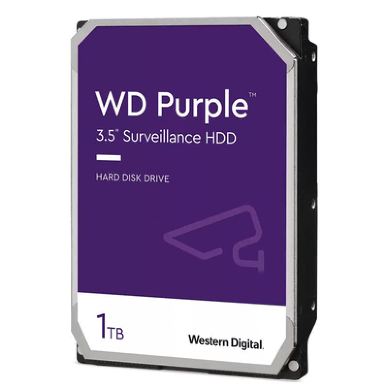Disco Duro Purple de 1 TB / 5400 RPM / Optimizado para Soluciones de Videovigilancia / Uso 247 / 3 Años de Garantia