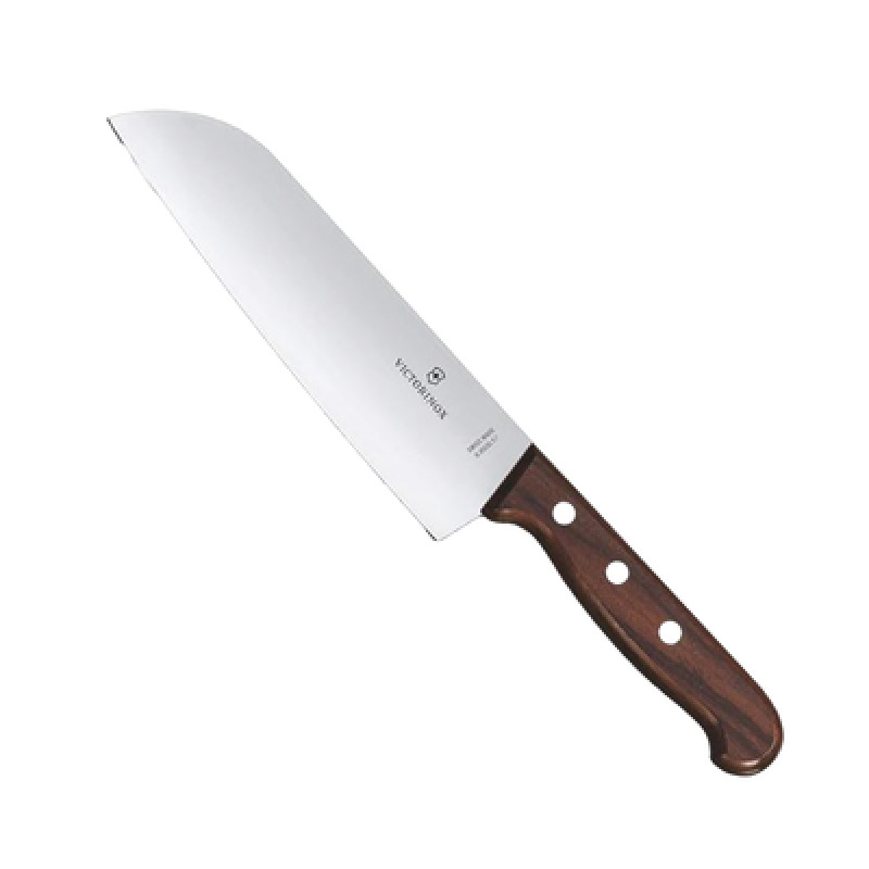 Cuchillo Santoku Wood de 17 cm Filo con Corte Recto Estilo Japonés