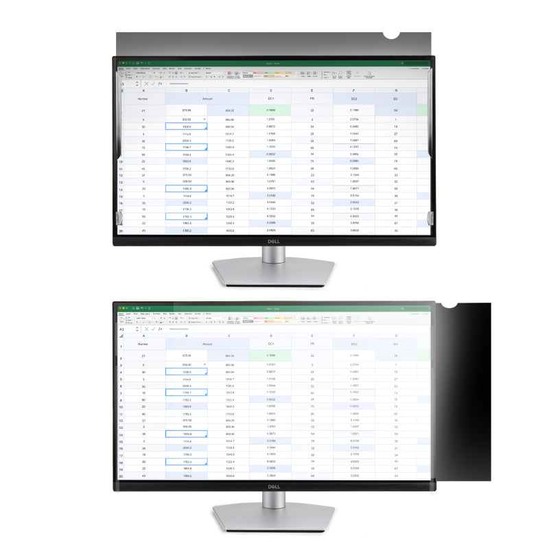 FILTRO DE PRIVACIDAD DE COMPUTADORA PARA MONITOR DE 27 PULGADAS - PROTECTOR DE SEGURIDAD PARA PANTALLA - PARA REDUCIR LA LUZ AZUL - PANTALLA ANCHA DE 16:9 - MATE/BRILLANTE - +/-30 GRADOS image 5