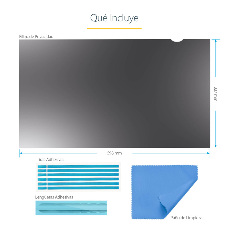 FILTRO DE PRIVACIDAD DE COMPUTADORA PARA MONITOR DE 27 PULGADAS - PROTECTOR DE SEGURIDAD PARA PANTALLA - PARA REDUCIR LA LUZ AZUL - PANTALLA ANCHA DE 16:9 - MATE/BRILLANTE - +/-30 GRADOS image 14