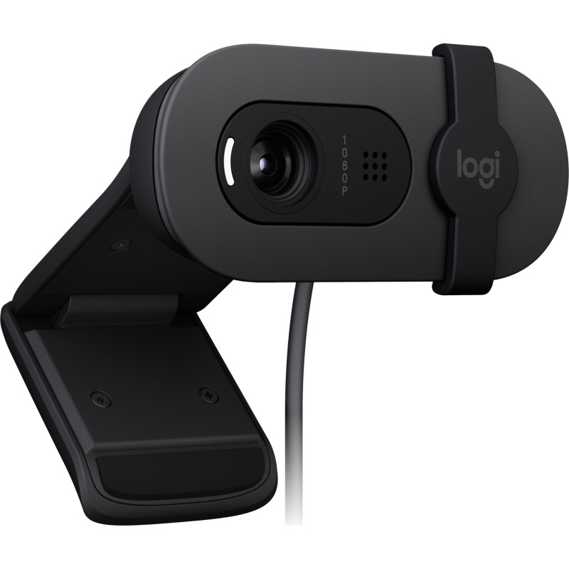 WEBCAM LOGITECH BRIO 100 GRAFIITO FHD 1080 A 30 FPS 58° RIGHTLIGHT 2, MICROFONO USB-A WIN/  MAC / CHROME image 4