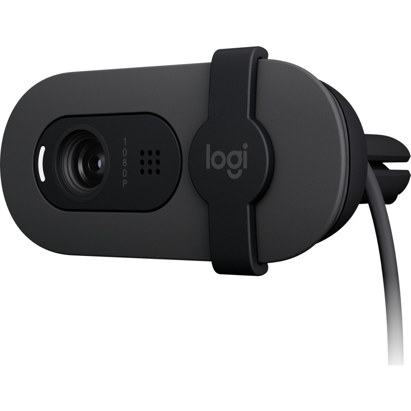 WEBCAM LOGITECH BRIO 100 GRAFIITO FHD 1080 A 30 FPS 58° RIGHTLIGHT 2, MICROFONO USB-A WIN/  MAC / CHROME image 5