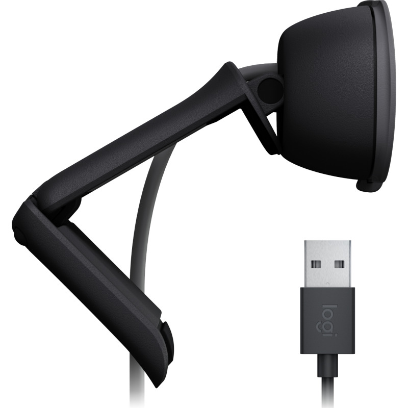 WEBCAM LOGITECH BRIO 100 GRAFIITO FHD 1080 A 30 FPS 58° RIGHTLIGHT 2, MICROFONO USB-A WIN/  MAC / CHROME image 7