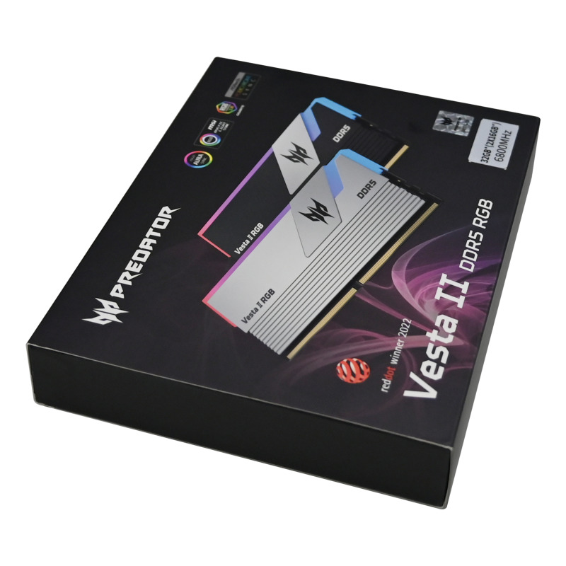 MEMORIA DIMM DDR5 PREDATOR (BL.9BWWR.379) VESTA II, RGB, 32GB (2X16GB), PLATA, 6000 MTS, CL32 image 7
