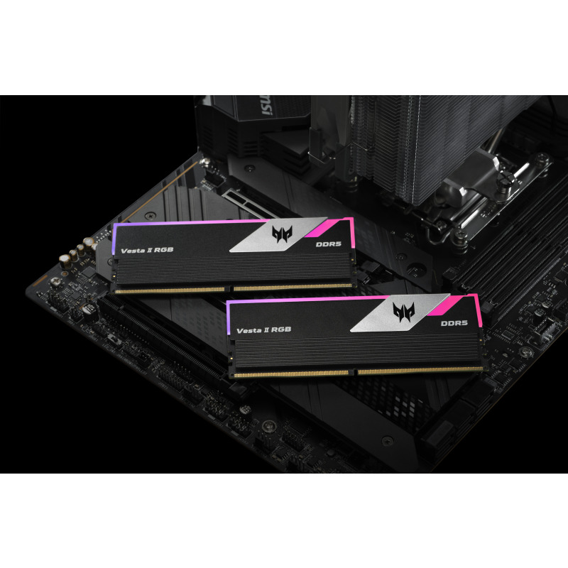 MEMORIA DIMM DDR5 PREDATOR (BL.9BWWR.379) VESTA II, RGB, 32GB (2X16GB), PLATA, 6000 MTS, CL32 image 13