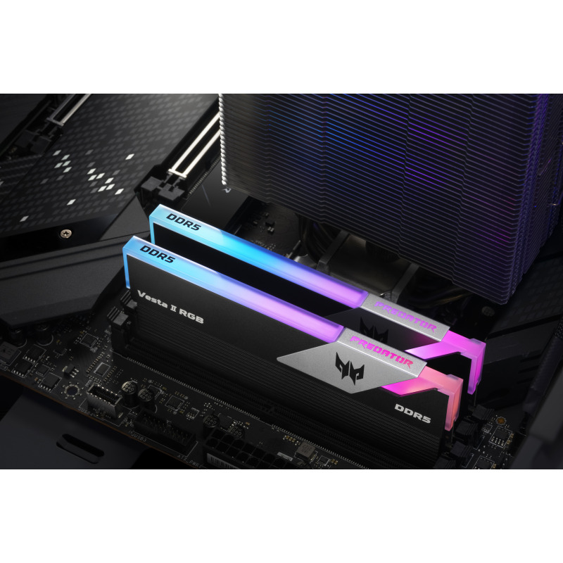 MEMORIA DIMM DDR5 PREDATOR (BL.9BWWR.379) VESTA II, RGB, 32GB (2X16GB), PLATA, 6000 MTS, CL32 image 17