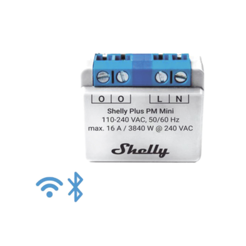 El medidor de potencia más pequeño inteligente con WiFi medición de consumo 1 canal 16A