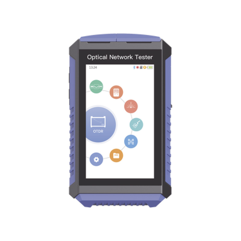 Mini OTDR Touch para pruebas en enlaces fibra Óptica Activos Prueba de Fibra Viva /  Longitud de Onda en 1625nm / Integra Función OPM / Integra Función VFL 5mW / Mapeo de Cables RJ45 / Recargable / Distancia de prueba hasta 100 km