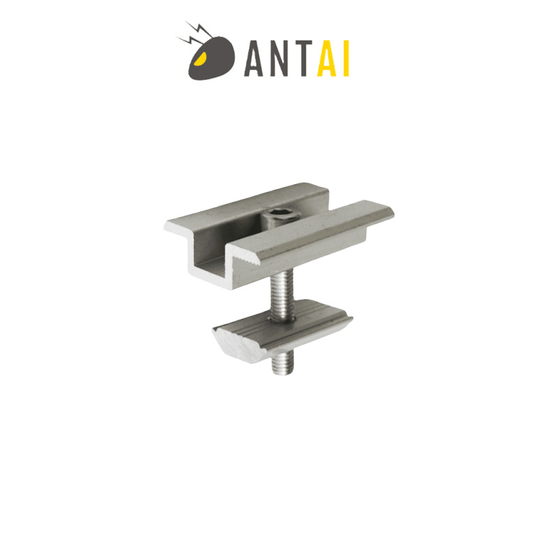 Abrazadera media 30 a 35 mm - Middle Clamp 30 a 35mm -  Aluminio anodizado de alta resistencia - ANTAI SOLAR