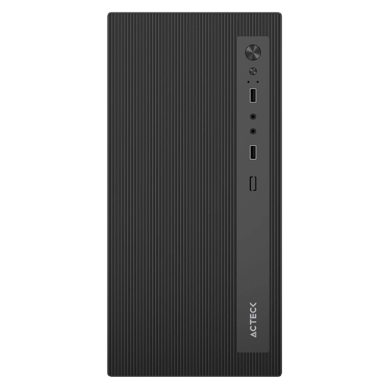 GABINETE ACTECK PERFORMANCE MINI III GI215M / MINI TORRE / MICRO-ATX, MINI ITX / FUENTE DE PODER ATX 500W INCLUIDA / 5 AÑOS DE GARANTIA / NEGRO / AC-944571