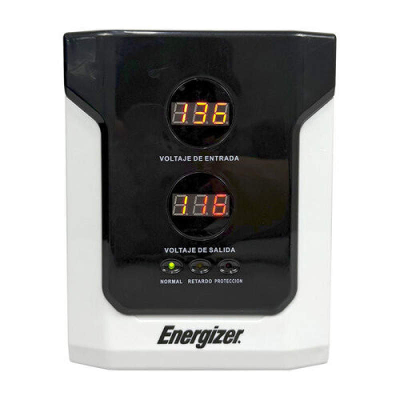 Regulador Energizer ERENRLB15VA de 1500 VA 900 Watts línea blanca 2 contactos aterrizados corriente 10A 90-145 V image 2