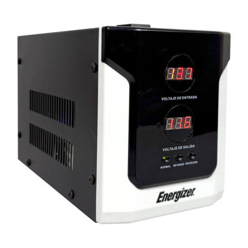 Regulador Energizer ERENRLB15VA de 1500 VA 900 Watts línea blanca 2 contactos aterrizados corriente 10A 90-145 V image 3