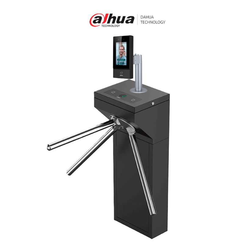 DAHUA ASI6213SGG100 Kit Control de Acceso Facial con Torniquete Inteligente Bidireccional. Capacidad para 6,000 Rostros y 10,000 Tarjetas ID