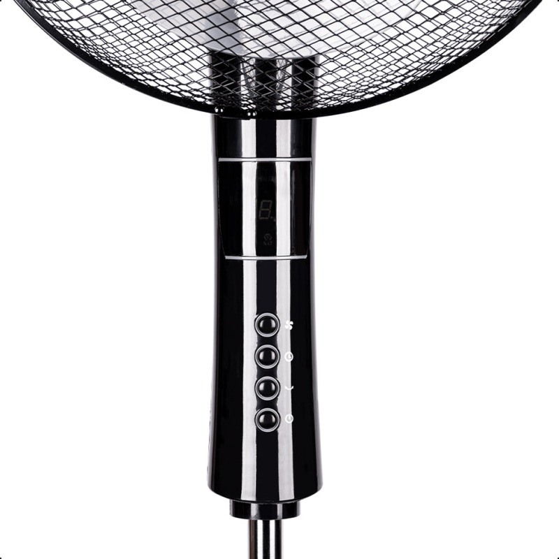 Ventilador 16 pulg. Daewoo DI-1689AXK de pedestal 3 velocidades base redonda altura del soporte ajustable 127V 60Hz 45W rejilla seguridad image 3