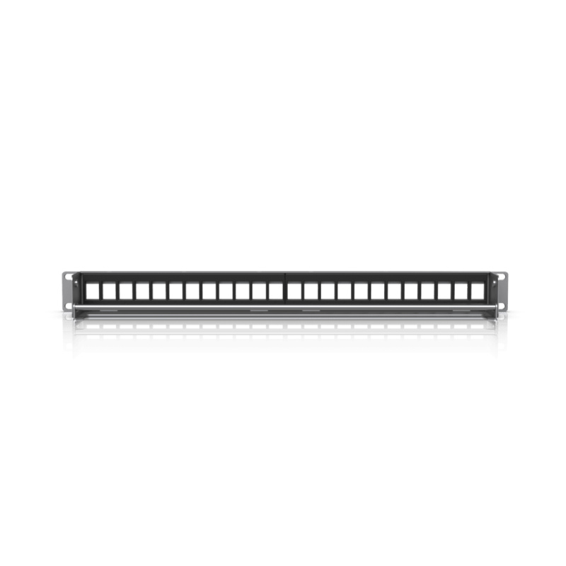 UACC Rack Patch Panel Blank 24 Puertos  Panel Patch Keystone 1U con Barra de Gestión de Cables y Estética Uniforme image 6