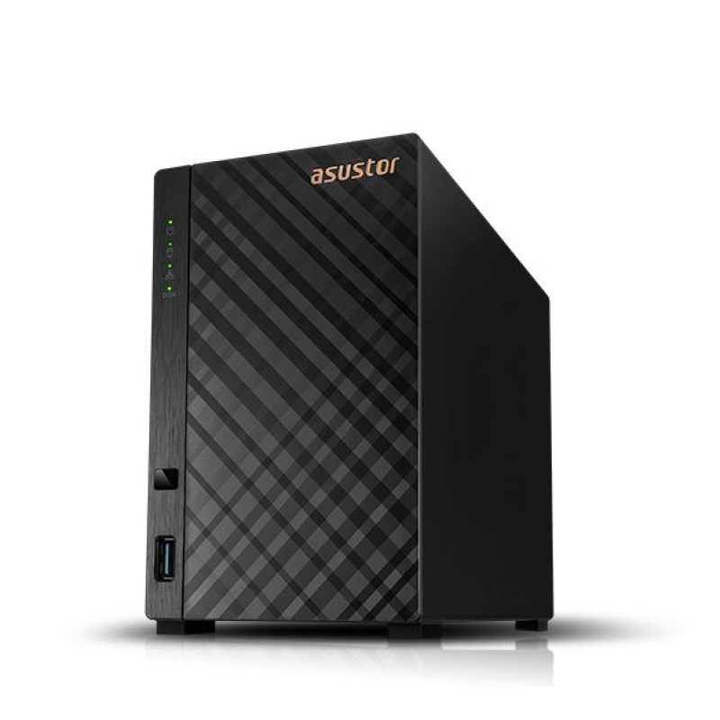 NAS ASUSTOR (AS1202T) DRIVESTOR 2, REALTEK 1.7GHZ, 1GB DDR4, 2 BAHIAS 3.5" SATA HDD
