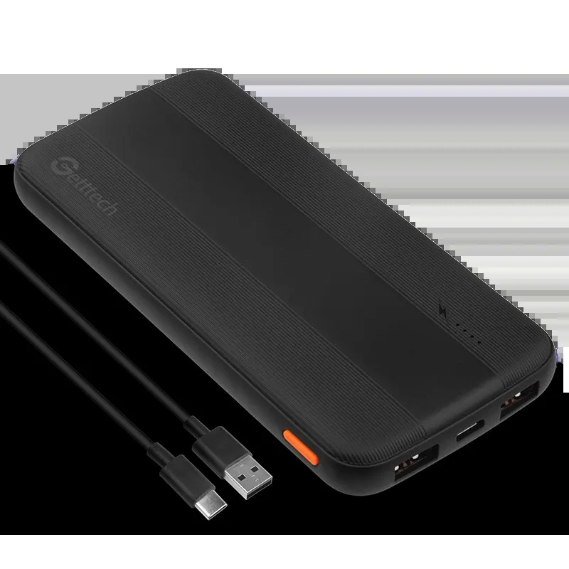 GETTTECH POWER BANK CARGA RAPIDA 10000 MAH USB-C/USB-A