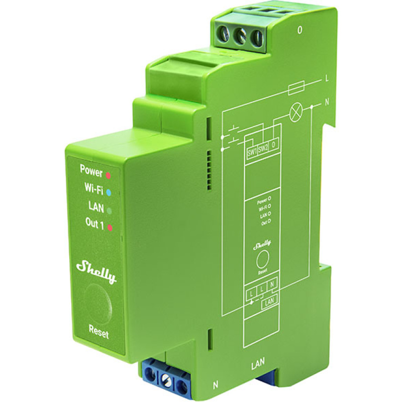 Relevador / Contacto Seco / Interruptor WIFI/ Industrial y residencial inteligente / Hasta 16A / Soporta Google y Alexa / Nube P2P y control Local / 1 canal y puerto ethernet