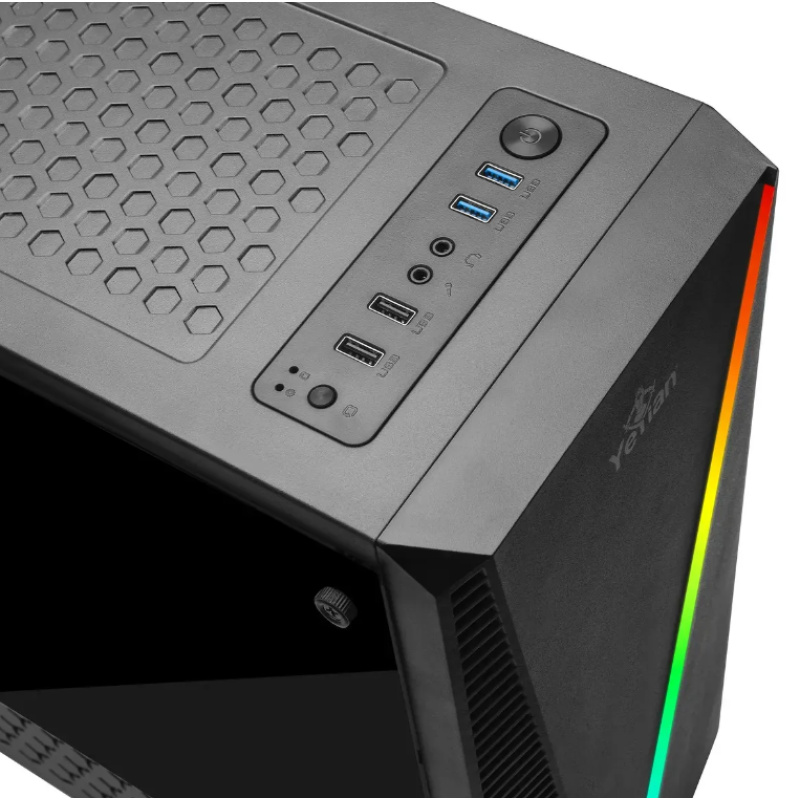 YEYIAN GAMING PC CRESCENT 56GTB-251M - RYZEN 5 5600GT - 256GB M.2 + 1TB HDD - 16GB DDR4 - SKU: YPA-CM56GTB-251M image 4