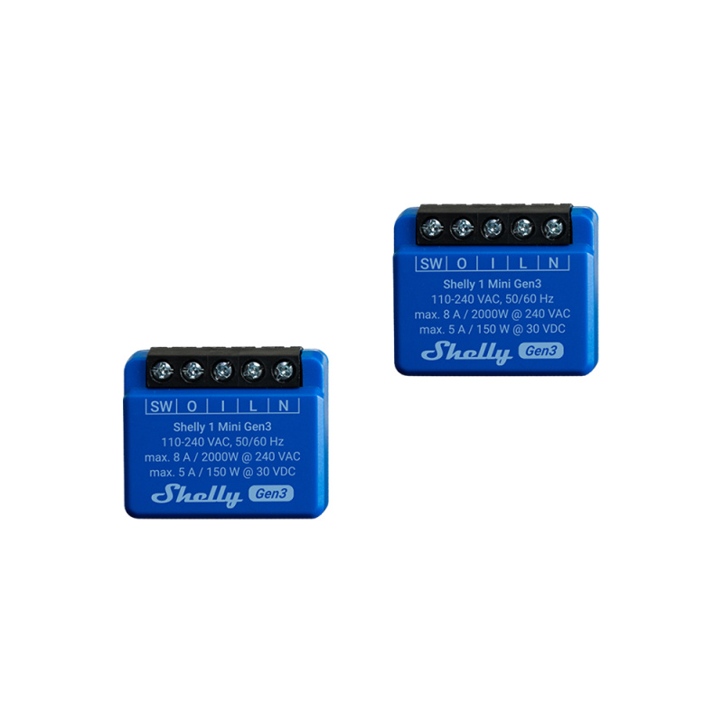 Mini Relevador inalámbrico inteligente 1 salida de contacto seco compatible con asistentes de voz Alexa y GoogleHome