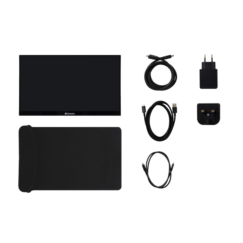 Monitor Tactil Verbatim 14 LED Portatil Resolucion 1920 X 1080 Full HD USB-C/HDMI Negro image 8