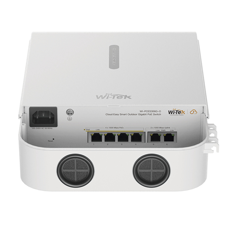 Switch PoE para Exterior / Administración en la nube /4 puertos RJ45 PoE de 10/100/1000 Mbps 2 puertos RJ45 uplink de 10/100/1000 Mbps/ Presupuesto 60 W / Soporta protocolo ONVIF image 2