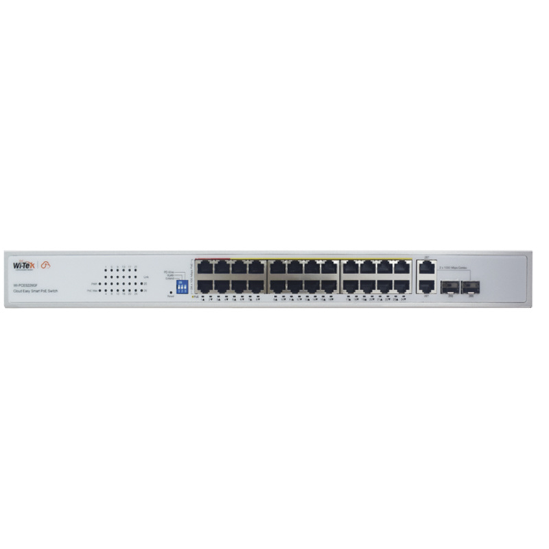 Switch PoE 8023af/at/bt / No administrable de largo alcance / Hasta 250m / Con 24 x 10/100Mbps  2 x SFP Gigabit Combo / 250 W image 2