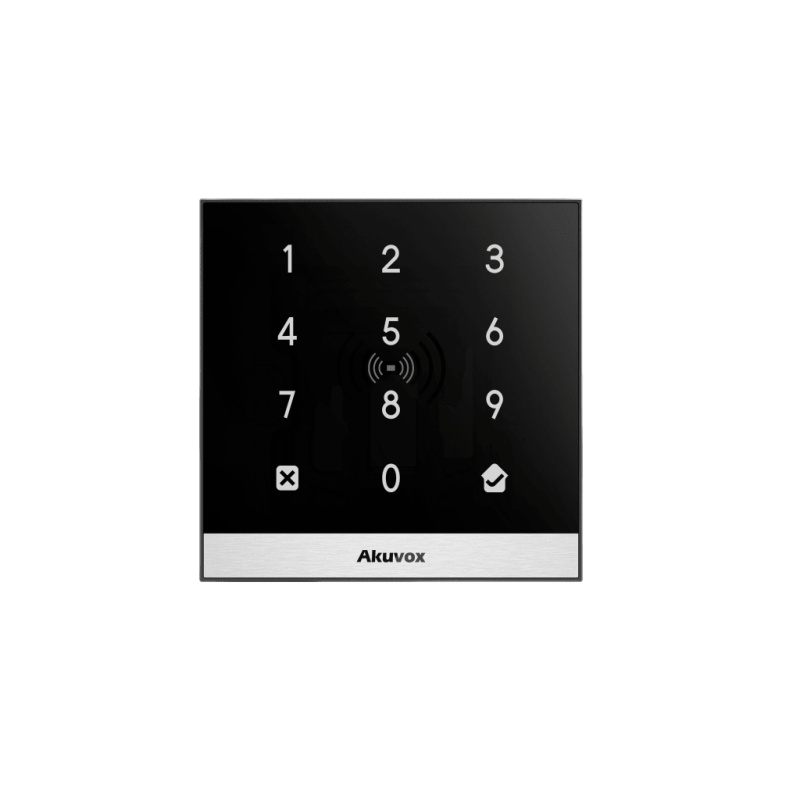Teclado de Control de Acceso  Bracket de Instalación / Administración 100 en la Nube / Interfaz WEB / POE / Lector Prox 125 kHz / MIFARE 1356MHz / NFC / APP Smart Plus / Control de 1 Puerta / PIN Para Visitas / IP65
