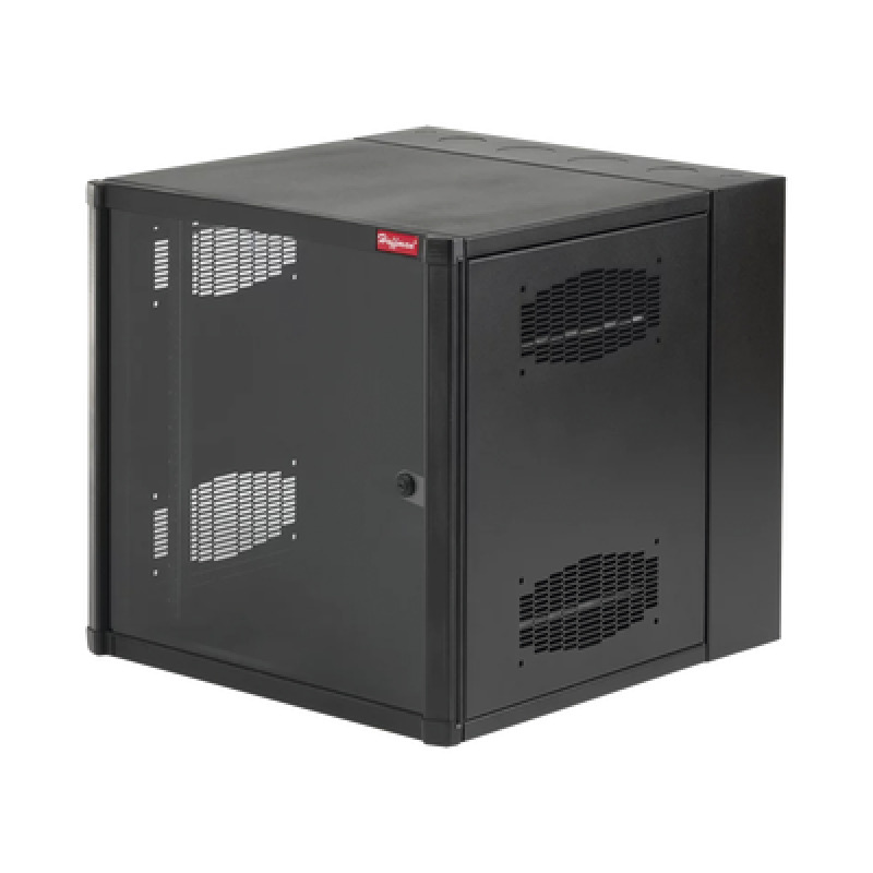 Gabinete AccessPlus de Montaje en Pared de 19in Rieles Numerados y Roscados 1032 Puerta con Ventana de Seguridad 600 mm de Ancho 637 mm de Profundidad 19 UR Color Negro image 3