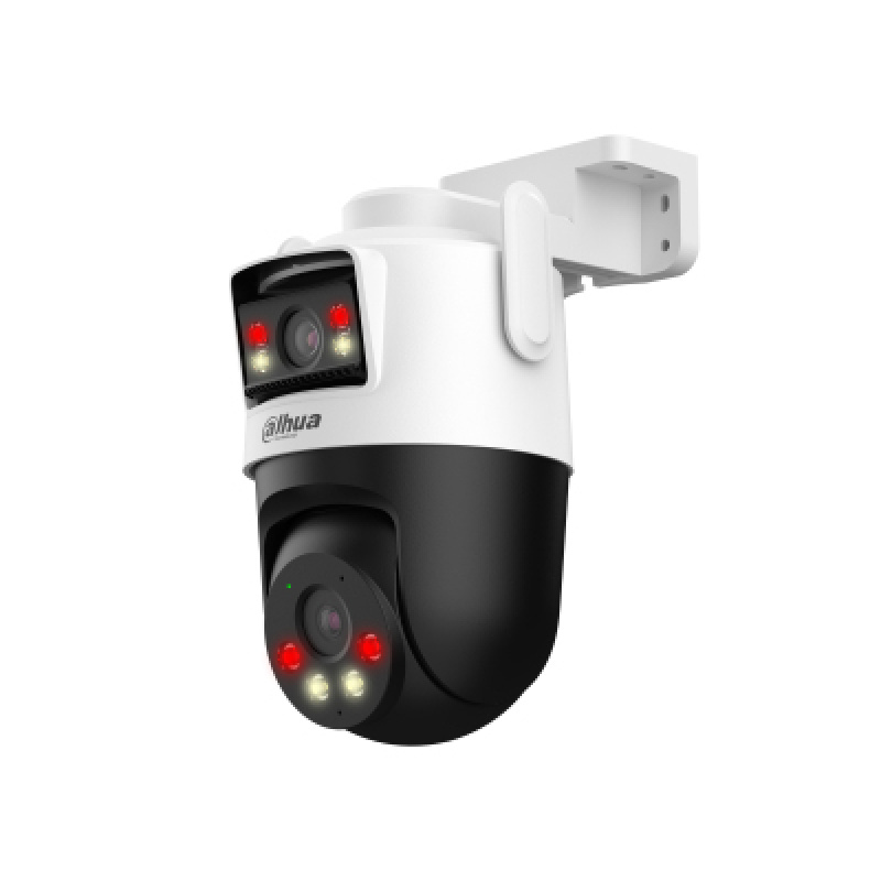 Dahua DH-IPC-WPT1539DD-SW-5E2-PV - Cámara IP Dual de exterior con 2 lentes de 5MP cada uno (fijo y PT), visión nocturna de 50m, audio bidireccional con micrófono y altavoz integrados, deteccion de Humano y Vehúculo con IA, Autotracking, IP66,. #LoNuevo