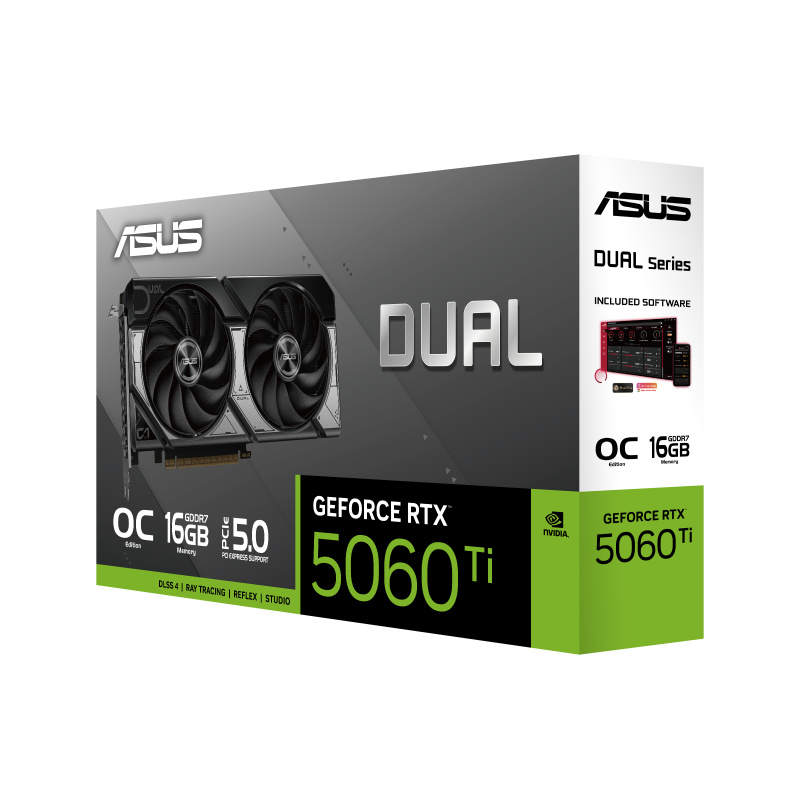 TARJETA DE VIDEO ASUS (DUAL-RTX5060TI-O16G) 16GB GDDR7, 128BIT, PCI-5.0, HDMI,3*DP, 2 FAN image 15