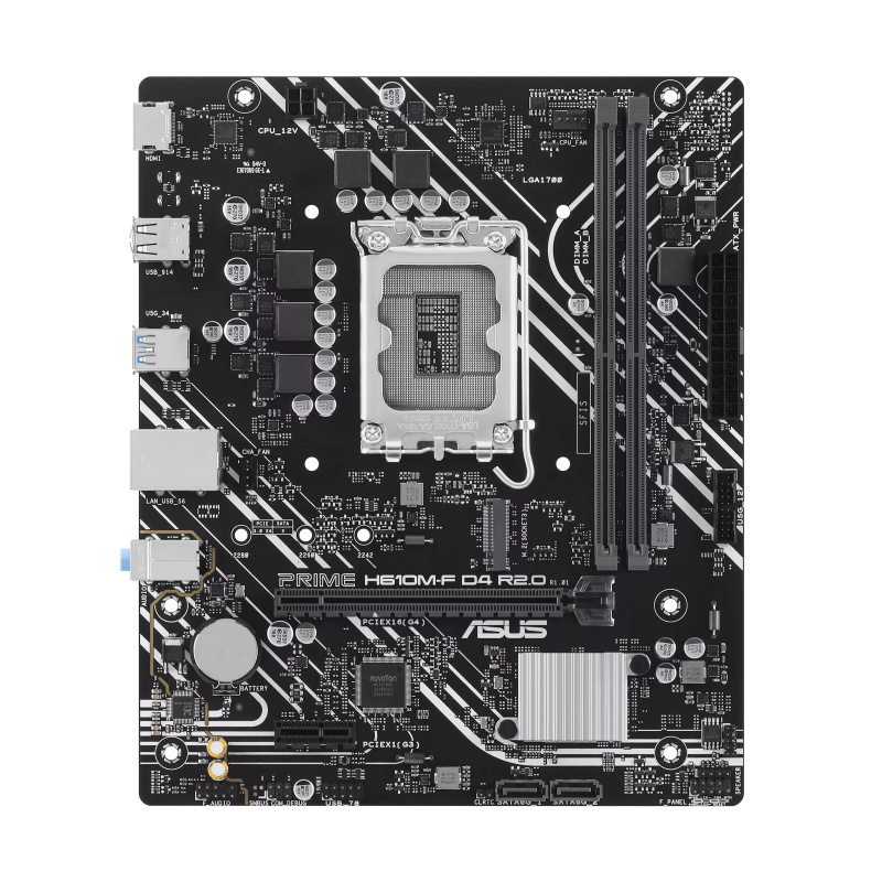 Tarjeta madre Asus PRIME H610M-F D4 R2.0 socket 1700 12/13/14a Gen 2xDDR4 HDMI
